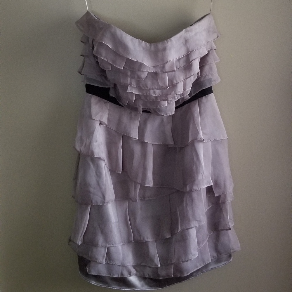 Greylin Ruffled Strapless Dress